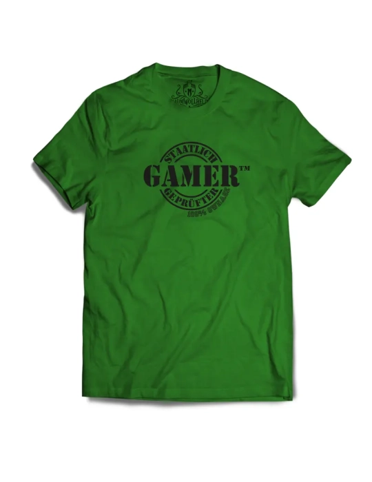 Baumwollheld.de|Staatlich geprüfter Gamer - Tshirt|Gentlemens|24,90 €