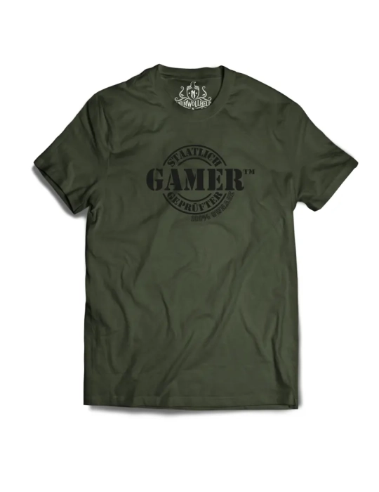 Baumwollheld.de|Staatlich geprüfter Gamer - Tshirt|Gentlemens|24,90 €