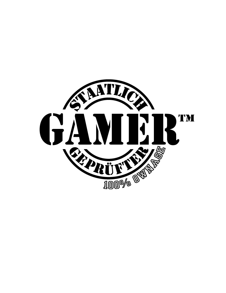 Baumwollheld.de|Staatlich geprüfter Gamer - Tshirt|Gentlemens|24,90 €