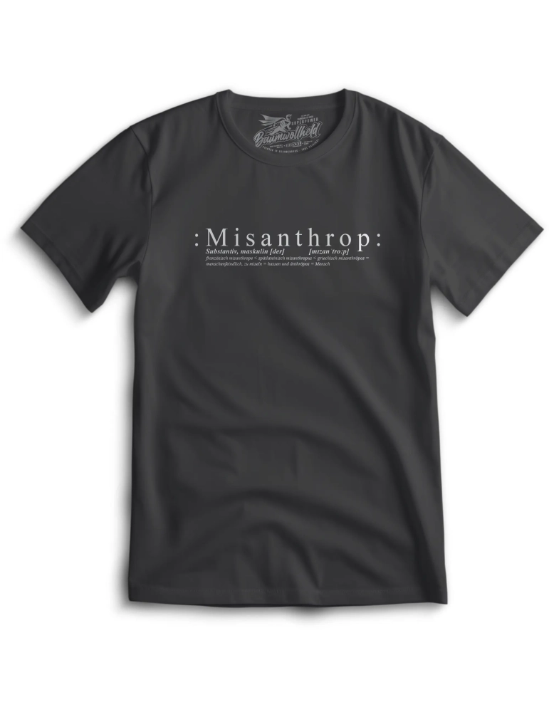 Baumwollheld.de|:Misanthrop: T-Shirt|Startseite|24,90 €