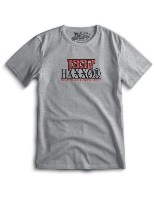 Baumwollheld.de|1337 Haxxor - Fear my elite Haxxor Skillz - T-Shirt|T-Shirts|29,00 €