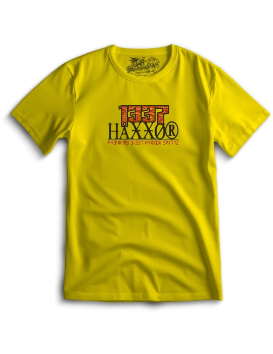 Baumwollheld.de|1337 Haxxor - Fear my elite Haxxor Skillz - T-Shirt|T-Shirts|29,00 €