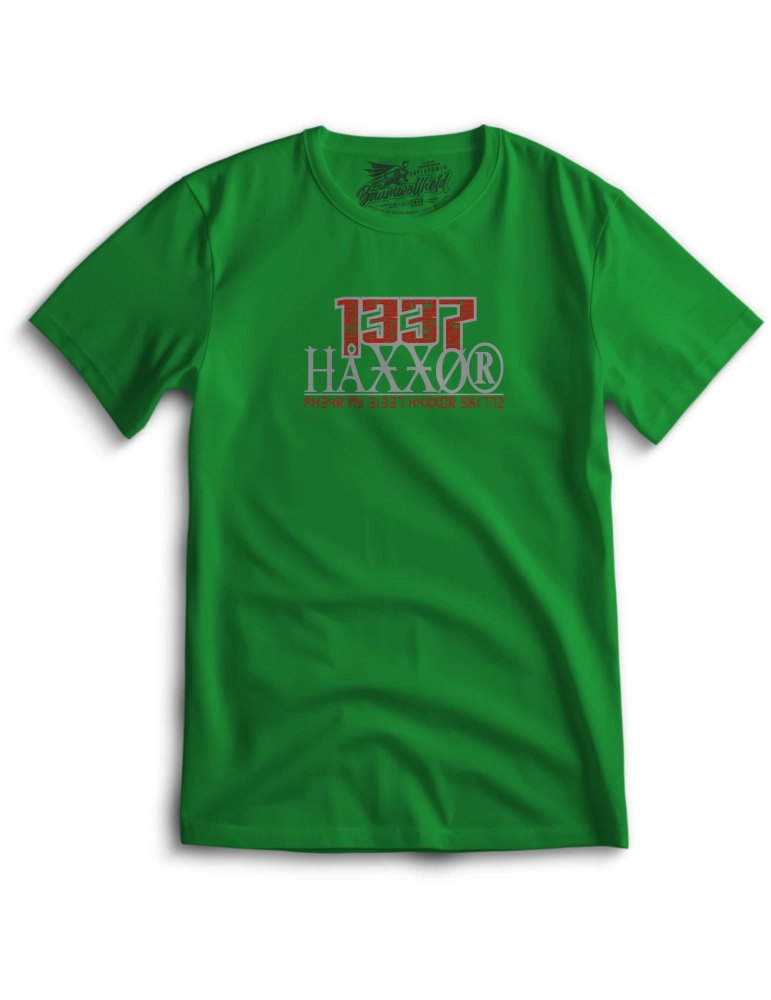 Baumwollheld.de|1337 Haxxor - Fear my elite Haxxor Skillz - T-Shirt|T-Shirts|29,00 €