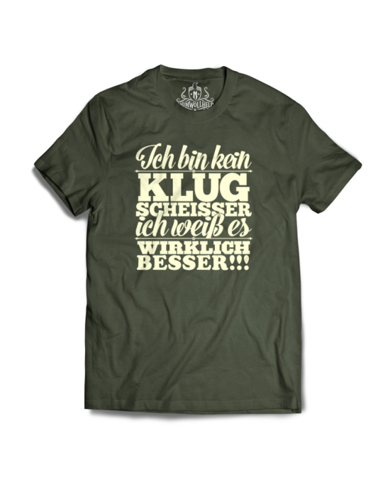 Baumwollheld.de|Ich bin kein Klugscheisser - T-Shirt|Gentlemens|29,00 €