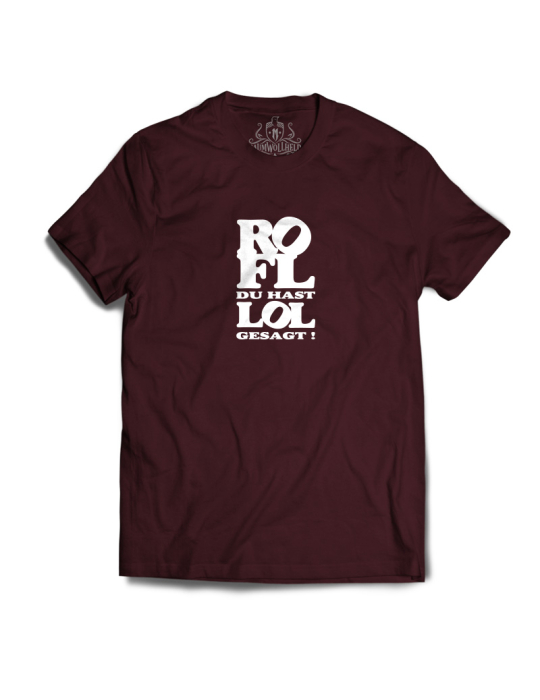 Baumwollheld.de|ROFL du hast LOL gesagt!  - Tshirt - White Print|T-Shirts|24,90 €