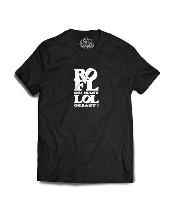 Baumwollheld.de|ROFL du hast LOL gesagt!  - Tshirt - White Print|T-Shirts|24,90 €