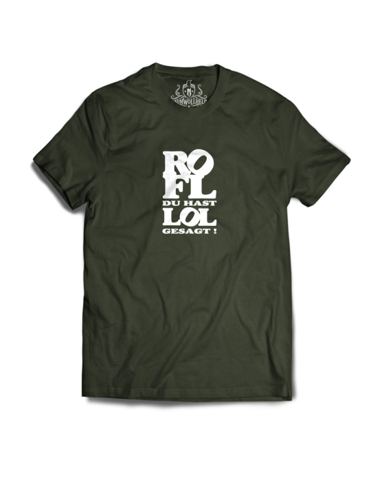 Baumwollheld.de|ROFL du hast LOL gesagt!  - Tshirt - White Print|T-Shirts|24,90 €