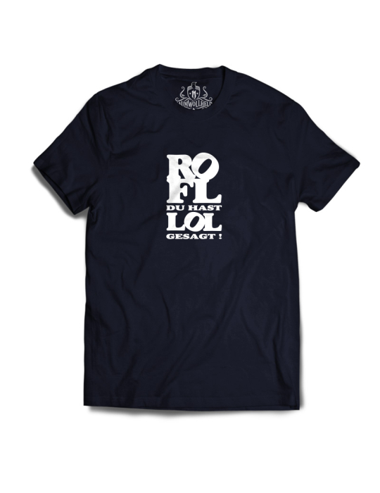 Baumwollheld.de|ROFL du hast LOL gesagt!  - Tshirt - White Print|T-Shirts|24,90 €