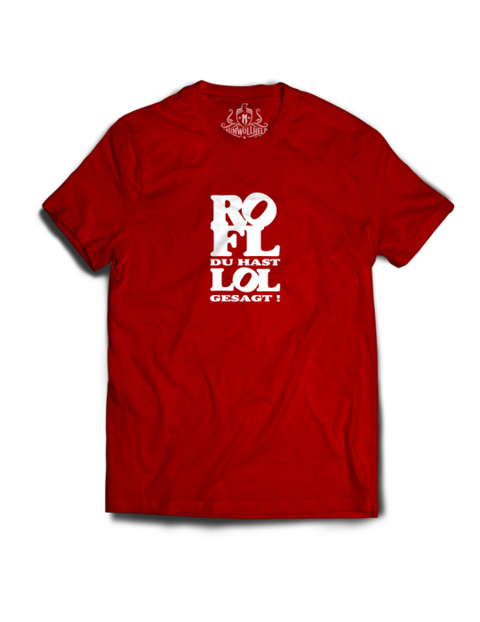 Baumwollheld.de|ROFL du hast LOL gesagt!  - Tshirt - White Print|T-Shirts|24,90 €
