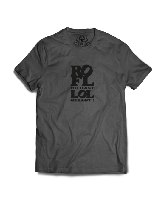 Baumwollheld.de|ROFL du hast LOL gesagt!  - Tshirt - Black Print|T-Shirts|24,90 €