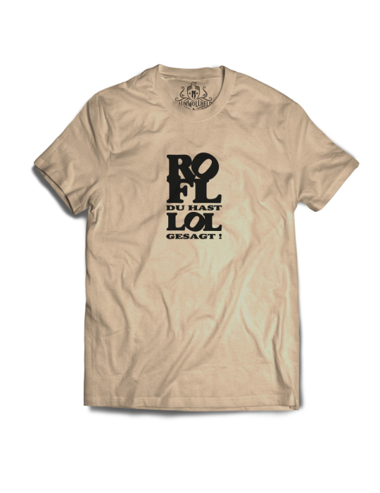 Baumwollheld.de|ROFL du hast LOL gesagt!  - Tshirt - Black Print|T-Shirts|24,90 €