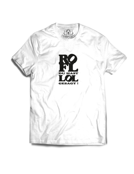 Baumwollheld.de|ROFL du hast LOL gesagt!  - Tshirt - Black Print|T-Shirts|24,90 €
