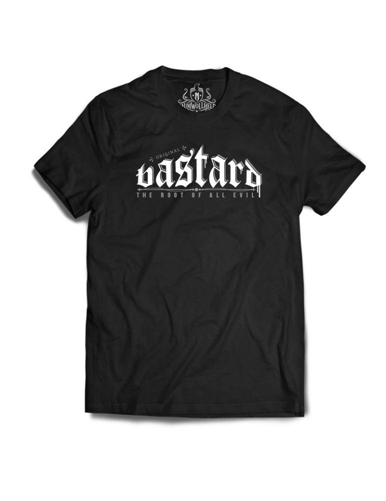 Baumwollheld.de|Original Bastard - Tshirt - White Print|Gentlemens|24,90 €