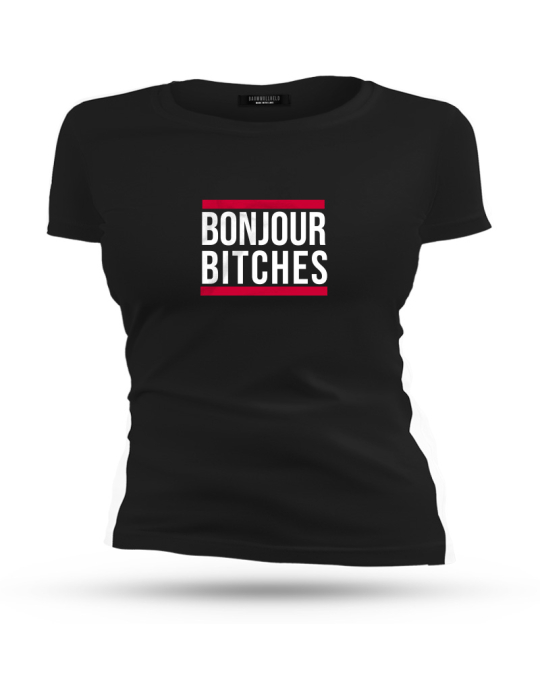 Baumwollheld.de|Bonjour B**ches - Tshirt|Ladies|29,00 €