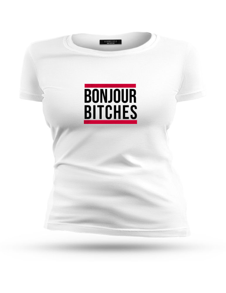 Baumwollheld.de|Bonjour B**ches - Tshirt|Ladies|29,00 €