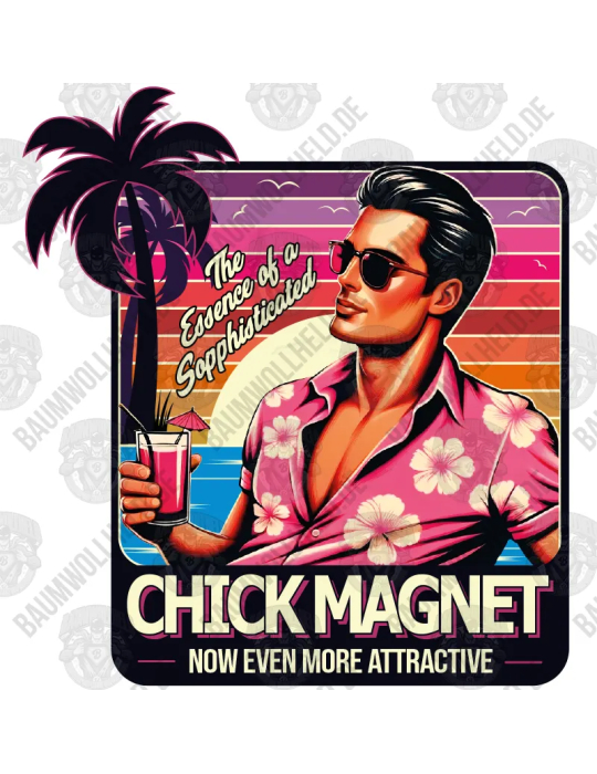 Baumwollheld.de|CHICK MAGNET - Now even more attractive - T-Shirt|Startseite|29,00 €
